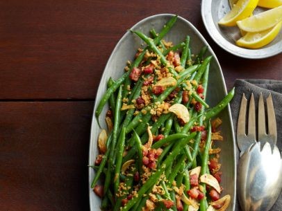 Haricots verts with pancetta