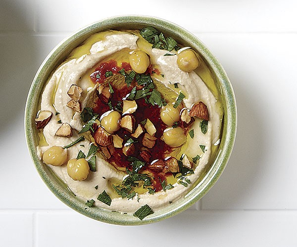 Harissaalmond hummus recipe Eat Your Books