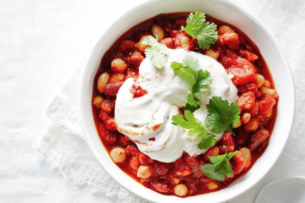 Harissa baked beans