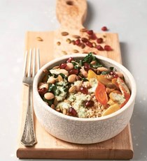 Harissa carrot bowls