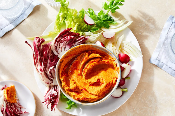 Harissa carrot dip