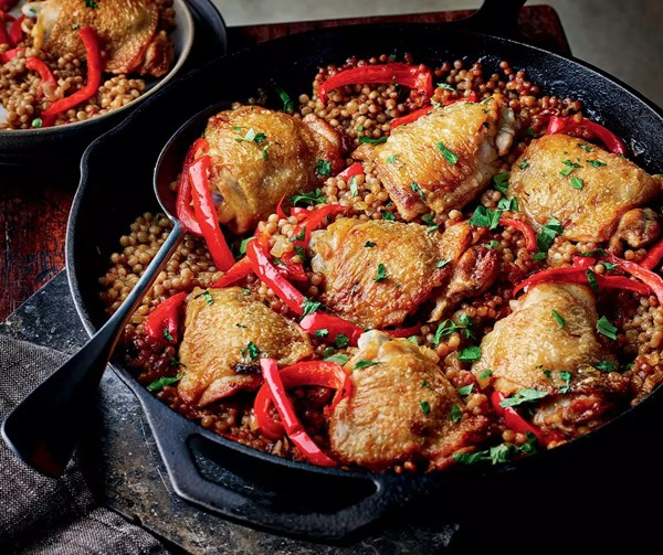 Harissa, chicken & pepper bake 