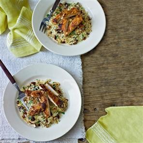 Harissa chicken with couscous