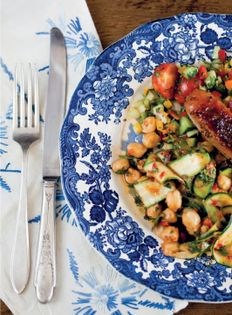 Harissa chickpea salad