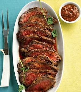 Harissa-crusted tri-tip roast