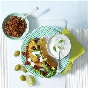 Harissa lamb tacos