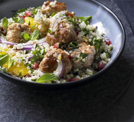 Harissa patties with quinoa