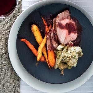 Harissa-roasted carrots