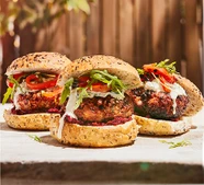 Harissa turkey burgers