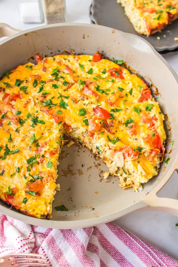 Hash brown frittata
