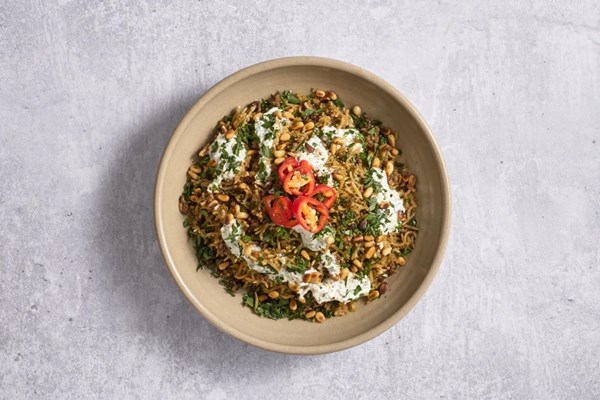 Hashweh with spiced lamb
