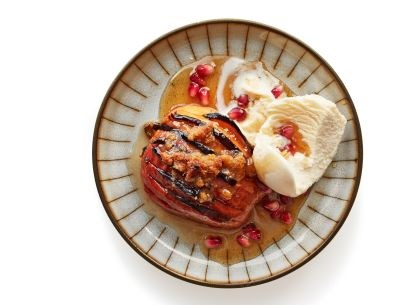 Hasselback apples with figs