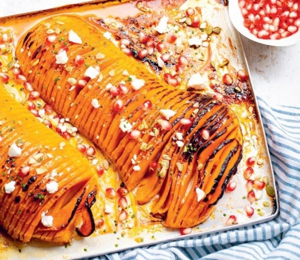 Hasselback butternut squash