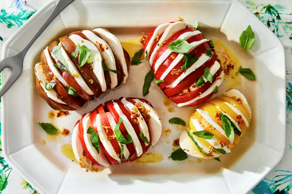 Hasselback Caprese