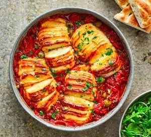 Hasselback halloumi