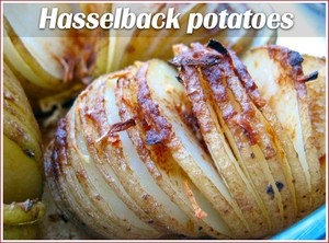 Hasselback potatoes, South African style