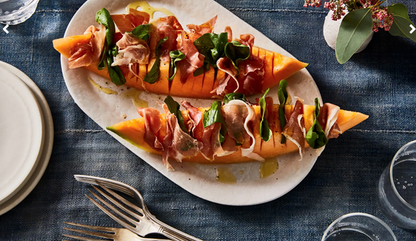 Hasselback prosciutto e melone