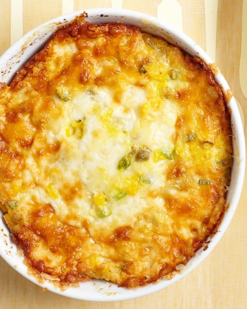 Hatch chile corn pudding