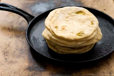 Hatch chile flour tortillas