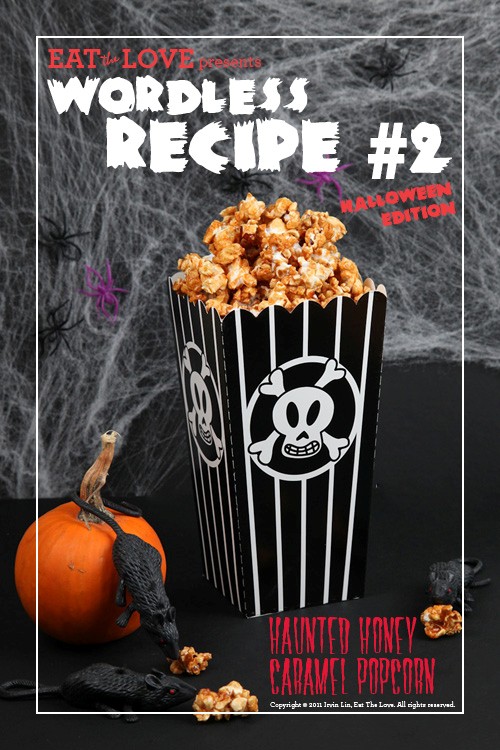 Haunted honey caramel popcorn