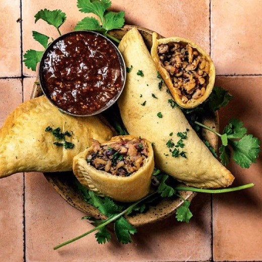 Havana Havarti and black beans [empanadas]