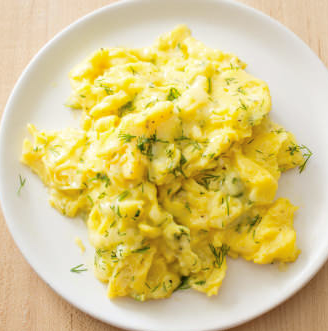 Havarti and dill breakfast scramble