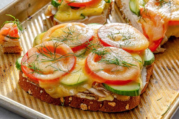 Havarti and dill open-face sandwich (aka the Mackenzie sandwich)