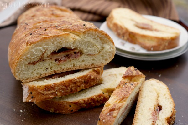 Havarti ham apple braid