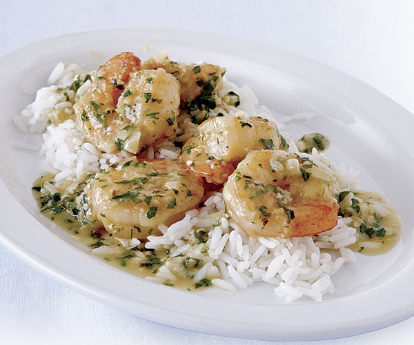 Hawaiian garlic shrimp