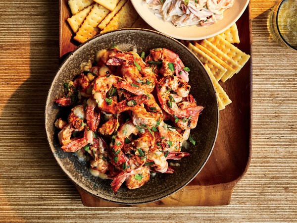 Hawaiian-style garlic butter shrimp
