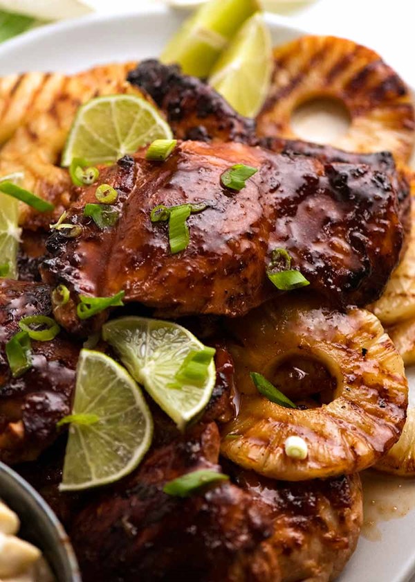 Hawaiian tropical chicken (Huli huli chicken)