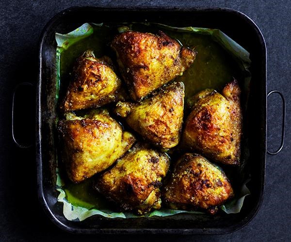 Hawayej-spiced chicken thigh cutlets