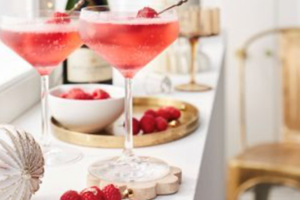 Hayley Incoll's Illawarra plum and cranberry Champagne cocktail