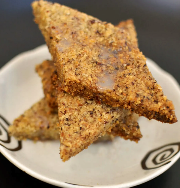 Hazelnut & olive oil shortbread