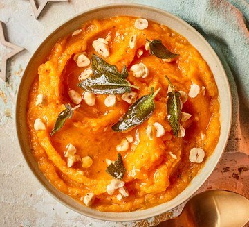 Hazelnut & sage crushed butternut squash