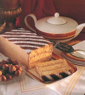 Hazelnut and almond gateau