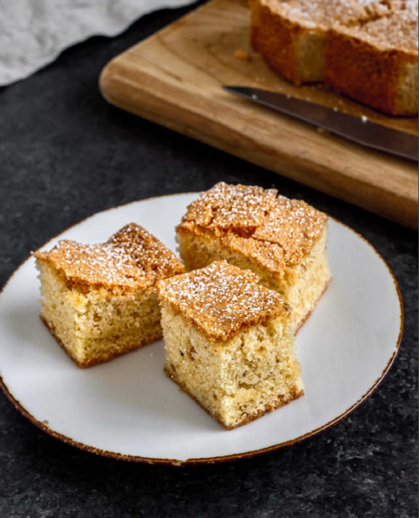 Hazelnut and brown butter cake