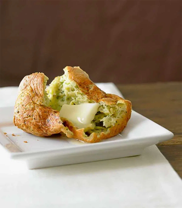 Hazelnut and fresh herb popovers