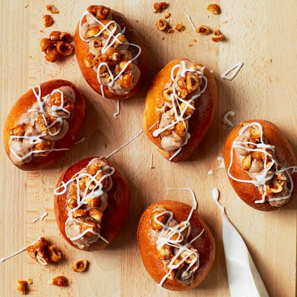 Hazelnut and grapefruit buns