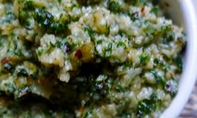 Hazelnut and nettle pesto