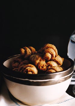 Hazelnut and olive rugelach