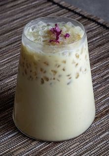 Hazelnut and pistachio thandai