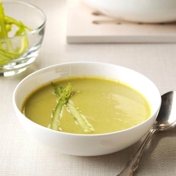 Hazelnut asparagus soup
