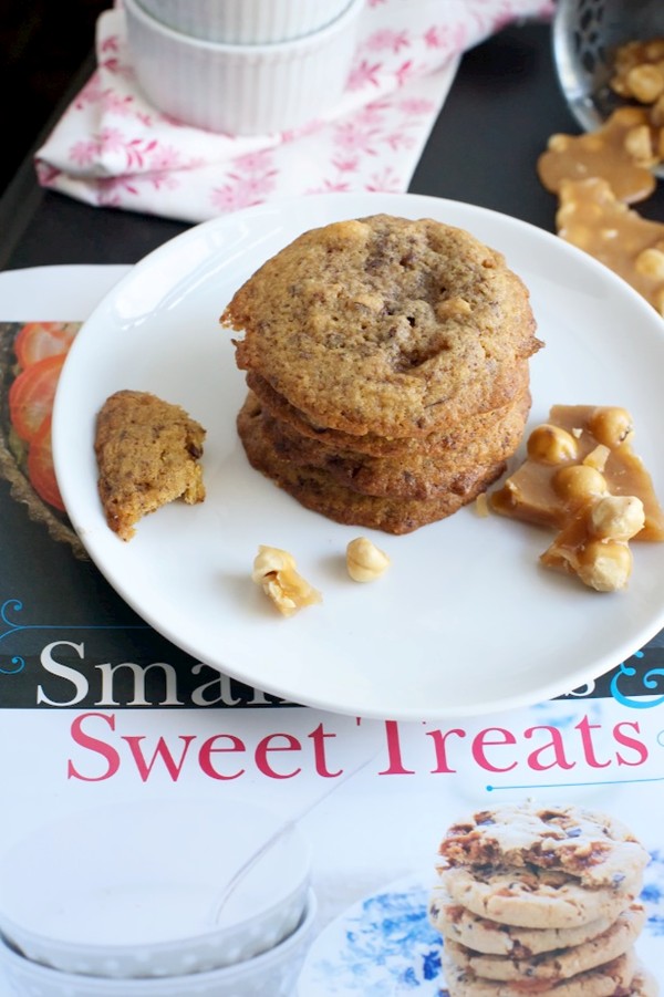 Hazelnut butter toffee-chocolate chip cookies
