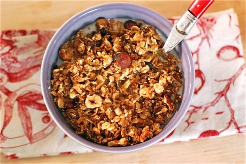 Hazelnut cacao nib granola