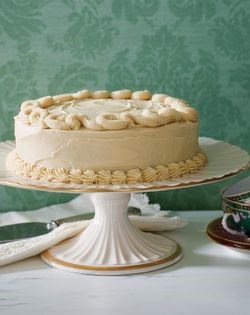 Hazelnut cake with coffee icing