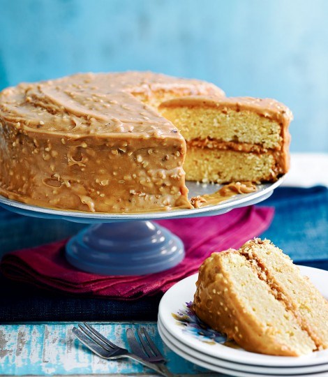 Hazelnut caramel cake