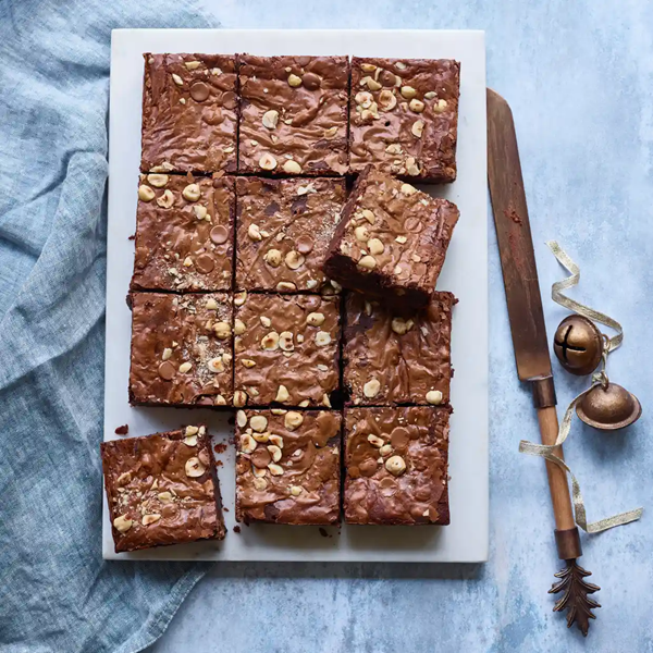 Hazelnut chocolate brownies
