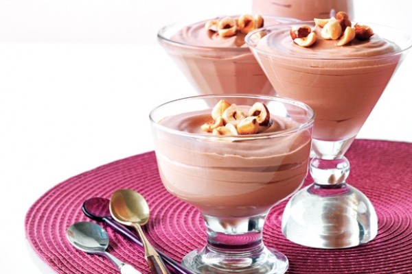 Hazelnut chocolate mousse
