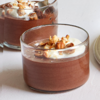 Hazelnut chocolate mousses
